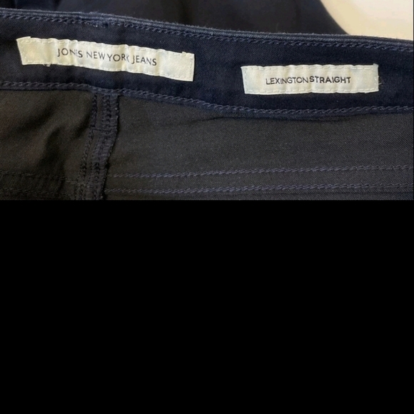 New Tags Jones New York LEXINGTON STRAIGHT LEG Women's Black Jeans Sz 12 WOMENS - Picture 4 of 5